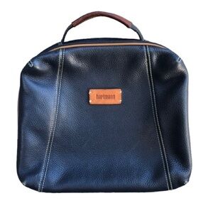 RARE Hartmann Regatta Collection Leather Luxury Travel Toiletry Overnight Case